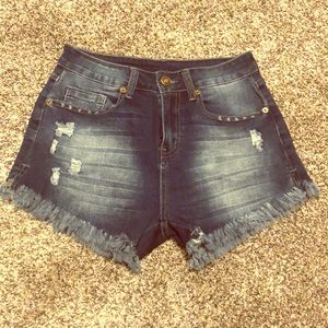High Waisted Jean Shorts